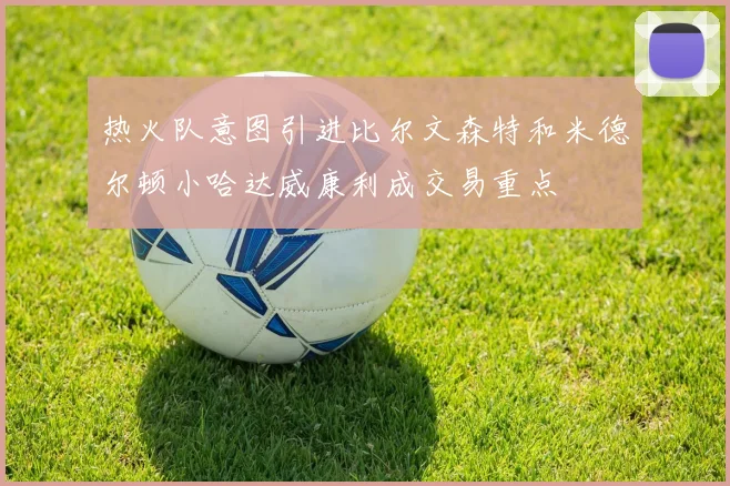 热火队意图引进比尔文森特和米德尔顿小哈达威康利成交易重点